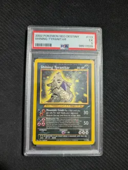Shining tyranitar 113 PSA 5 neo destiny graded Pokemon card - Image 1