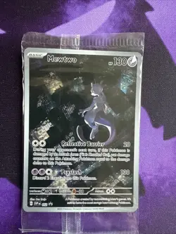 MEWTWO SVP 052 Scarlet Violet 151 Promo Illustration Rare Pokemon Card SEALED - Image 1