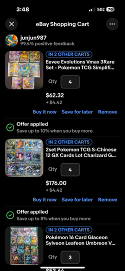 Pokemon TCG S-Chinese Cards Lot for cwagggg - Image 2