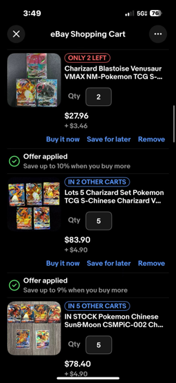 Pokemon TCG S-Chinese Cards Lot for cwagggg - Image 3