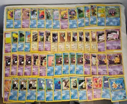 1st Edition Pokemon Card Lot 95 Cards Vintage TCG Trading Cards 90s Y2K - Image 1