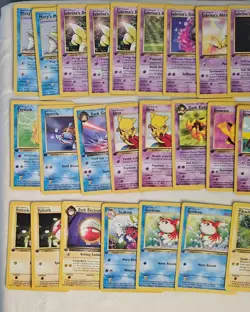 1st Edition Pokemon Card Lot 95 Cards Vintage TCG Trading Cards 90s Y2K - Image 5