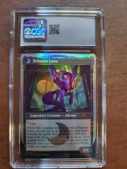 MTG Ponies the Galloping Nightmare Moon CGC Near Mint+ 7.5 My Little Pony Card - Image 2