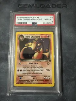 Dark Charizard 4/82 Team Rocket Holo Rare Vintage Pokemon Card 2000 - Image 1