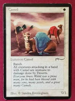 Magic The Gathering ARABIAN NIGHTS CAMEL white card MTG - Image 1