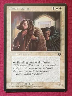 Magic The Gathering HOMELANDS BEAST WALKERS white card MTG - Image 1
