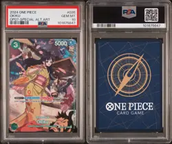 One Piece Card Game TCG Okiku OP01-035 SP PSA 10 - Image 3
