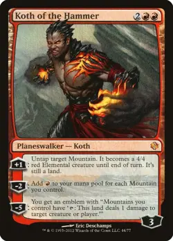 Koth of the Hammer FOIL LP #44 Duel Decks: Venser vs. Koth MTG - Image 1