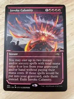 MTG Invoke Calamity Kamigawa: Neon Dynasty 384 Regular Rare - Image 1