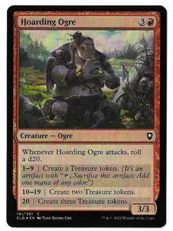 MTG Hoarding Ogre FOIL Battle for Baldur's Gate (CLB) Common Magic #181 Unplayed - Image 1