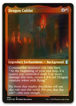 Dragon Cultist (Foil Etched) #503 (NM) Baldur's Gate CLB Magic MTG - Image 1