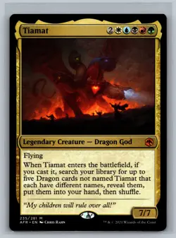 Magic MTG Adventures in the Forgotten Realms Tiamat #235/281 TCG CCG - Image 1