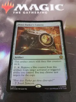 Mtg. Peter Parker's Camera. Foil. Marvel's Spider-Man. Pack Fresh - Image 1