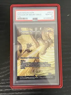 2025 MTG FINAL FANTASY: THROUGH THE AGES FOIL #0012 DRAGON OF MOUNT GULG PSA 10 - Image 1