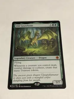 Magic The Gathering Old Gnawbone The List Reprints Mythic Rare Mtg Green Dragon - Image 1