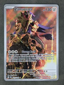 Zamazenta 201/182 Pokemon TCG Illustration Rare SV10: Destined Rivals Near Mint - Image 1