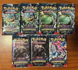 Pokemon TCG Twilight Masquerade Booster Pack Lot Of 7. New Sealed. - Image 1