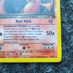 2000 Team Rocket Dark Charizard Rare #21/82 non-holo - Image 4
