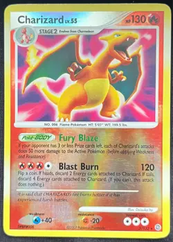 Pokemon TCG Charizard 3/132 D&P Secret Wonders Rare Reverse Holo LP - Image 1