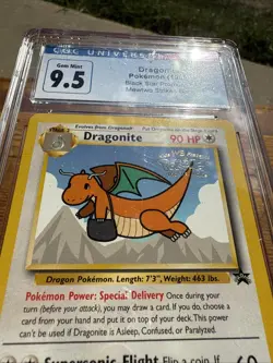 Pokemon TCG Dragonite Mewtwo Strikes Back Black Star Promo CGC 10 PSA (Old 9.5) - Image 2