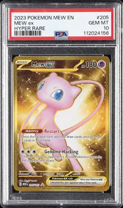 2023 POKEMON MEW EN-151 HYPER RARE #205 MEW EX PSA 10 - Image 1