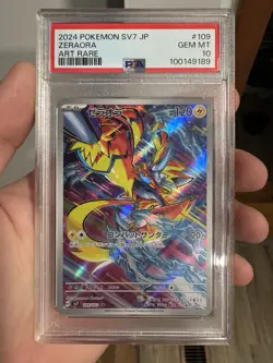 Zeraora 109/102 PSA 10 AR Stellar Miracle SV7 Pokemon Art Rare - Image 1