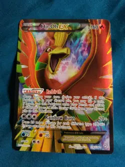 Ho-Oh Ex (119 Full Art) 119/124 Dragons Exalted Holo Pokemon TCG - Image 1