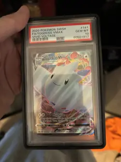 Pokemon 2020 Vivid Voltage Togekiss VMax #141 Holo PSA 10 - Image 1