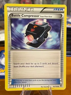 2014 Pokemon XY Phantom Forces Trainer Battle Compressor Item Uncommon 92/119 MP - Image 1