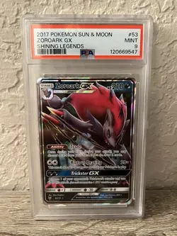 Pokemon Zoroark GX Shining Legends 2017 Holo 53/73 PSA 9 Mint - Image 1