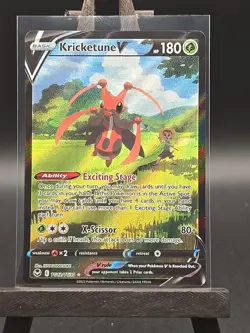 Kricketune V TG12/TG30 Pokemon Swsh12: Silver Tempest Trainer Ultra Rare Holo NM - Image 1