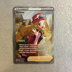 Pokemon TCG Serena Full Art Sword & Shield Silver Tempest Holo Ultra - Image 1