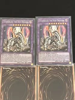 Titaniklad the Ash Dragon ROTD-EN038 Rise of the Duelist 1st Edition 4x Playset - Image 2