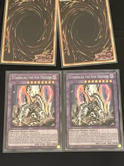 Titaniklad the Ash Dragon ROTD-EN038 Rise of the Duelist 1st Edition 4x Playset - Image 3