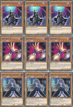 9 Handtrap Yugioh SDCB-EN015 3X Ghost Belle & Haunted Mansion, Dimension Shifter - Image 1