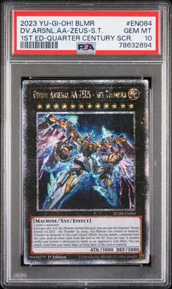 Divine Arsenal AA-ZEUS Yugioh 2023 BLMR-EN084 Quarter Century Secret 1st PSA 10 - Image 1
