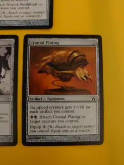 Energy Chamber, Neurok Stealthsuit & Cranial Plating Fifth Dawn. MTG 3 Card. - Image 2