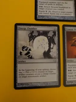 Energy Chamber, Neurok Stealthsuit & Cranial Plating Fifth Dawn. MTG 3 Card. - Image 3