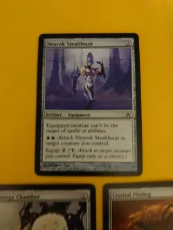 Energy Chamber, Neurok Stealthsuit & Cranial Plating Fifth Dawn. MTG 3 Card. - Image 5