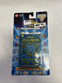 DIGIMON Digi-Battle Card Game Series 1 booster cards 1 Factory sealed 8 ct. pack - Image 1