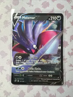 Malamar V - 121/192 - Pokemon Rebel Clash Sword & Shield Ultra Rare Card NM - Image 1