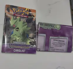 Pokemon Diamond & Pearl Stormfront Rulebook & Card list & Play Mat - Image 1