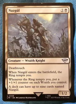 MTG Lord Of The Rings Nazgul 339 Mythic Regular NM/M Creature Single Card - Image 1