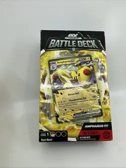 Pokemon Trading Card Game Battle Deck Ampharos EX 60 Cards 2023 Sealed Level 1 - Image 1