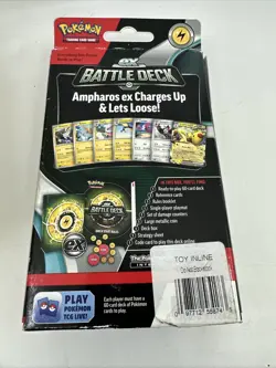 Pokemon Trading Card Game Battle Deck Ampharos EX 60 Cards 2023 Sealed Level 1 - Image 2