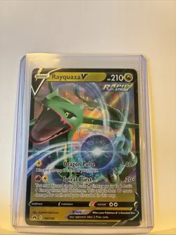 Rayquaza V Crown Zenith Ultra Rare Holo Pokemon TCG Card NM/MINT 100/159 - Image 2
