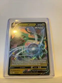 Rayquaza V Crown Zenith Ultra Rare Holo Pokemon TCG Card NM/MINT 100/159 - Image 3