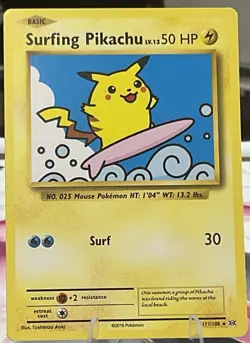 Pokemon Pikachu TCG Surfing Evolutions Card 111/108 Regular Secret Rare - Image 1
