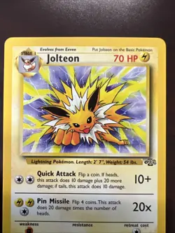 Pokemon Jolteon 20/64 Jungle Set Non-Holo Card WOTC NM-MT - Image 3