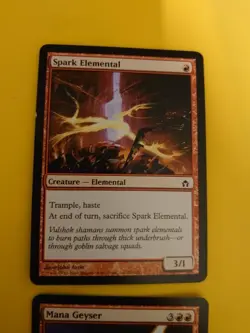 Mana Geyser & Spark Elemental Fifth Dawn. MTG 2 Card. sorcery & elemental - Image 3